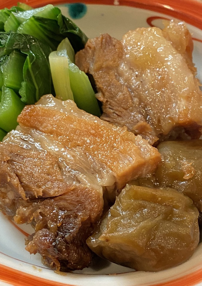 【簡単】梅酒と日本酒で作る豚角煮-レシピのメイン写真