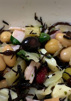 給食のキャベツと豆のサラダレンチン10分-レシピのメイン写真
