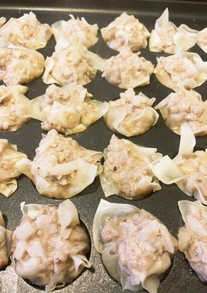 簡単　たこ焼き器でしゅうまい！-レシピのメイン写真