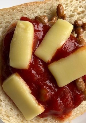 納豆トマトソーストースト-レシピのメイン写真