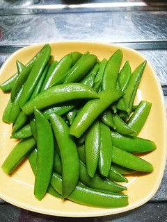 ズボラ!スナップえんどうの昆布茶まぶし-レシピのメイン写真