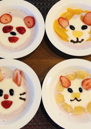 簡単ヨーグルトアート-レシピのメイン写真