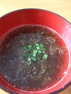 一人分即席!とろろ昆布&塩昆布のお吸い物-レシピのメイン写真