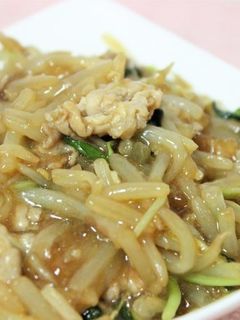 もやしと豆苗、豚こま肉の青椒肉絲風-レシピのメイン写真