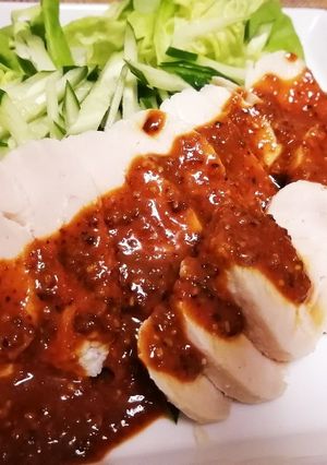 しっとりサラダチキンでよだれ鶏-レシピのメイン写真