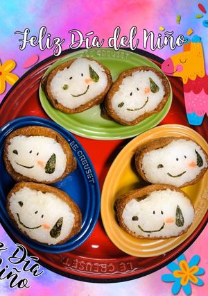♡スヌーピー♡デコいなり寿司-レシピのメイン写真