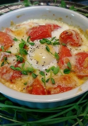 旨っ♥️たっぷりトマトのチーズココット-レシピのメイン写真