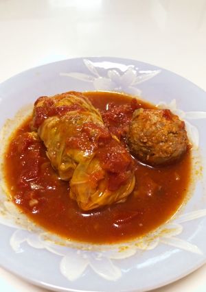 圧力鍋で簡単！トマトのロールキャベツ-レシピのメイン写真