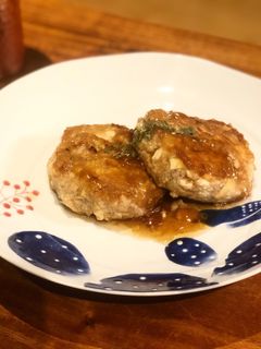 【節約】豆腐とお揚げの和風ハンバーグ-レシピのメイン写真