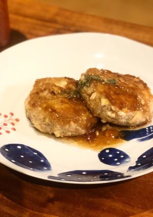 【節約】豆腐とお揚げの和風ハンバーグ-レシピのメイン写真