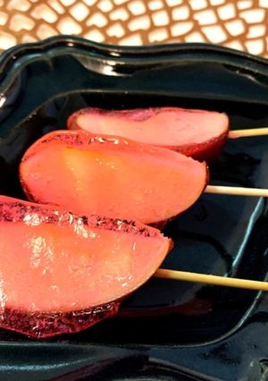 子ども向けで食べやすい!!カットりんご飴-レシピのメイン写真
