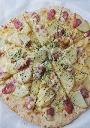 ホットケーキmixでピザ-レシピのメイン写真