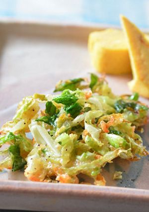 キャベツと行者にんにくのかき揚げ♪-レシピのメイン写真