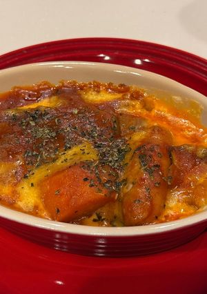 トマトソース仕立てのマカロニグラタン-レシピのメイン写真