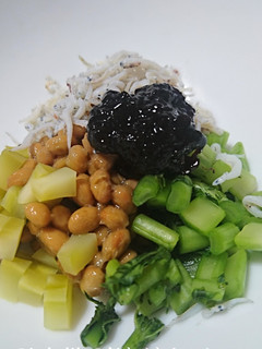 納豆と糠漬けののり和え-レシピのメイン写真
