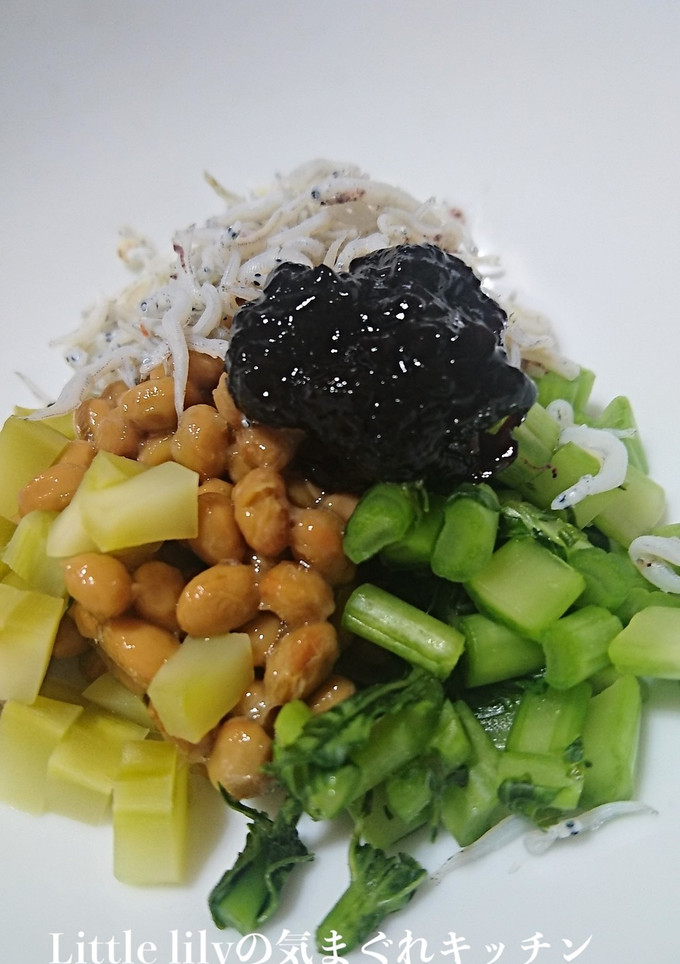 納豆と糠漬けののり和え-レシピのメイン写真