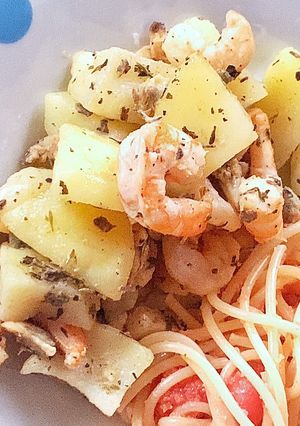 ポテトとシーフードのハーブレモン風味-レシピのメイン写真