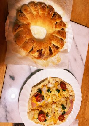 一つの生地で二種類のパンを作る-レシピのメイン写真