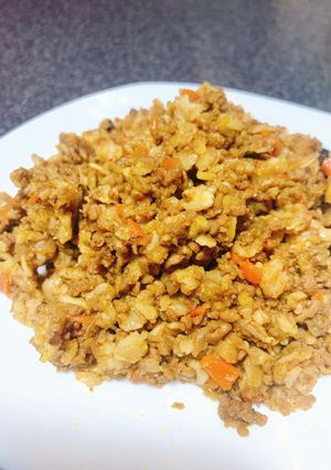 余ったキーマでオートミールカレーピラフ-レシピのメイン写真