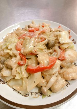 鶏胸肉のオイマヨ炒め-レシピのメイン写真