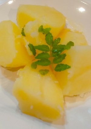 新ジャガで粉ふきいも、割烹の味-レシピのメイン写真