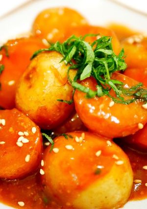 皮パリッ！新じゃがのホクホク味噌味♪-レシピのメイン写真
