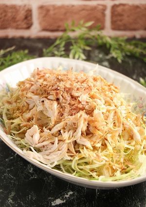 簡単！たっぷり鶏キャベツ(サラダチキン)-レシピのメイン写真