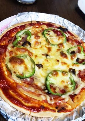 筍と昆布の佃煮ピザ-レシピのメイン写真