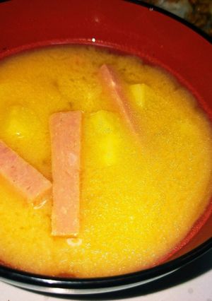 スパムの味噌汁-レシピのメイン写真