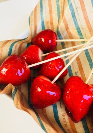 こどもと作る☆失敗しないパリパリいちご飴-レシピのメイン写真