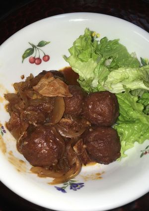 冷凍肉団子の美味しいソース餡かけ-レシピのメイン写真