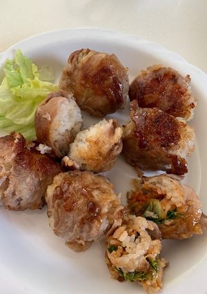 焼肉のタレで簡単肉巻おにぎり-レシピのメイン写真