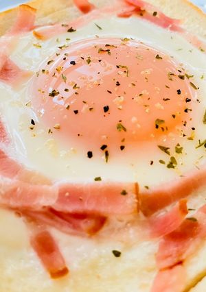 目玉焼きトースト-レシピのメイン写真