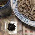 ざる蕎麦の海苔が無い時、海苔の佃煮で!