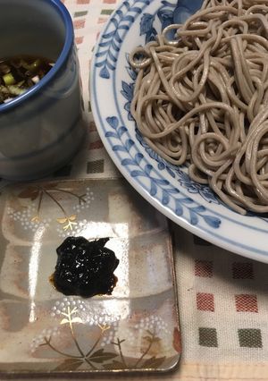 ざる蕎麦の海苔が無い時、海苔の佃煮で！-レシピのメイン写真