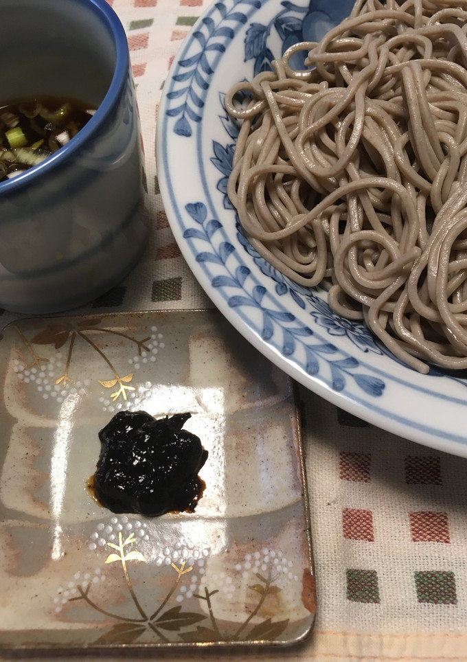 ざる蕎麦の海苔が無い時、海苔の佃煮で！-レシピのメイン写真