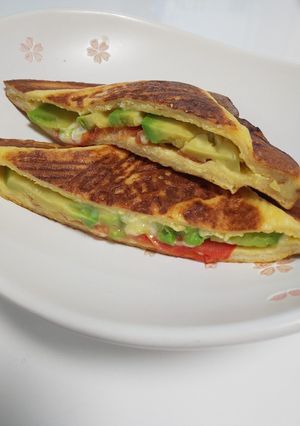 フレンチトーストなホットサンド-レシピのメイン写真