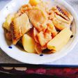 身欠きにしんと寒干し大根とじゃが芋の煮物
