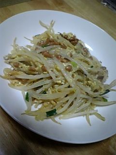もやしの納豆卵炒め-レシピのメイン写真