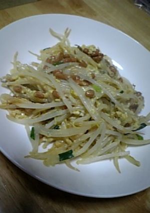もやしの納豆卵炒め-レシピのメイン写真