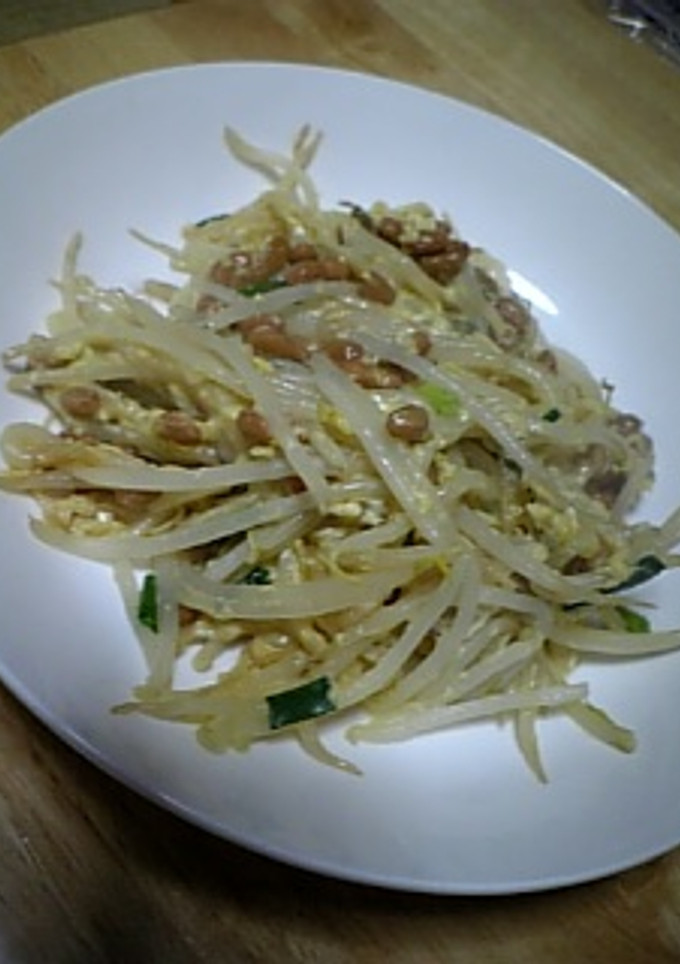 もやしの納豆卵炒め-レシピのメイン写真