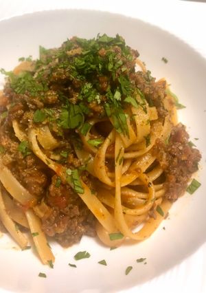 スパイス香る✨やみつきボロネーゼパスタ-レシピのメイン写真