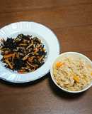 切餅中華おこわ＆ひじき煮物＋離乳食完了期
