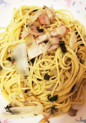 簡単時短☆シソとベーコンときのこパスタ-レシピのメイン写真
