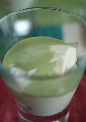 豆腐花風★豆乳のゼリー抹茶クリーム-レシピのメイン写真