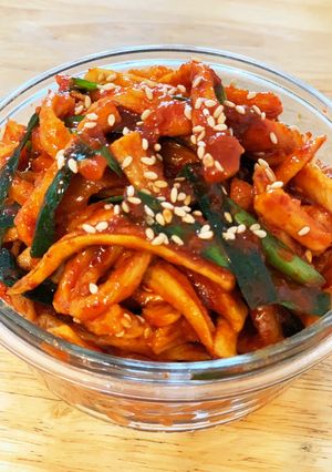 韓国の干し大根の和え物（무말랭이무침）　-レシピのメイン写真