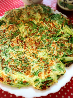 たっぷり水菜のお焼き-レシピのメイン写真