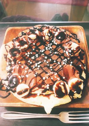 ちょこばななパンケーキ-レシピのメイン写真
