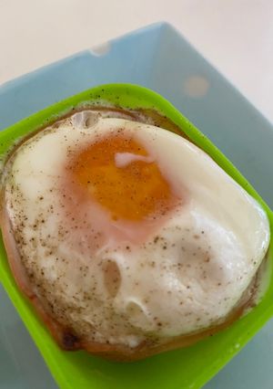お弁当おかず　レンジで3分ハムエッグ-レシピのメイン写真