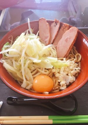 超簡単スタミナにんにく醤油まぜそば-レシピのメイン写真